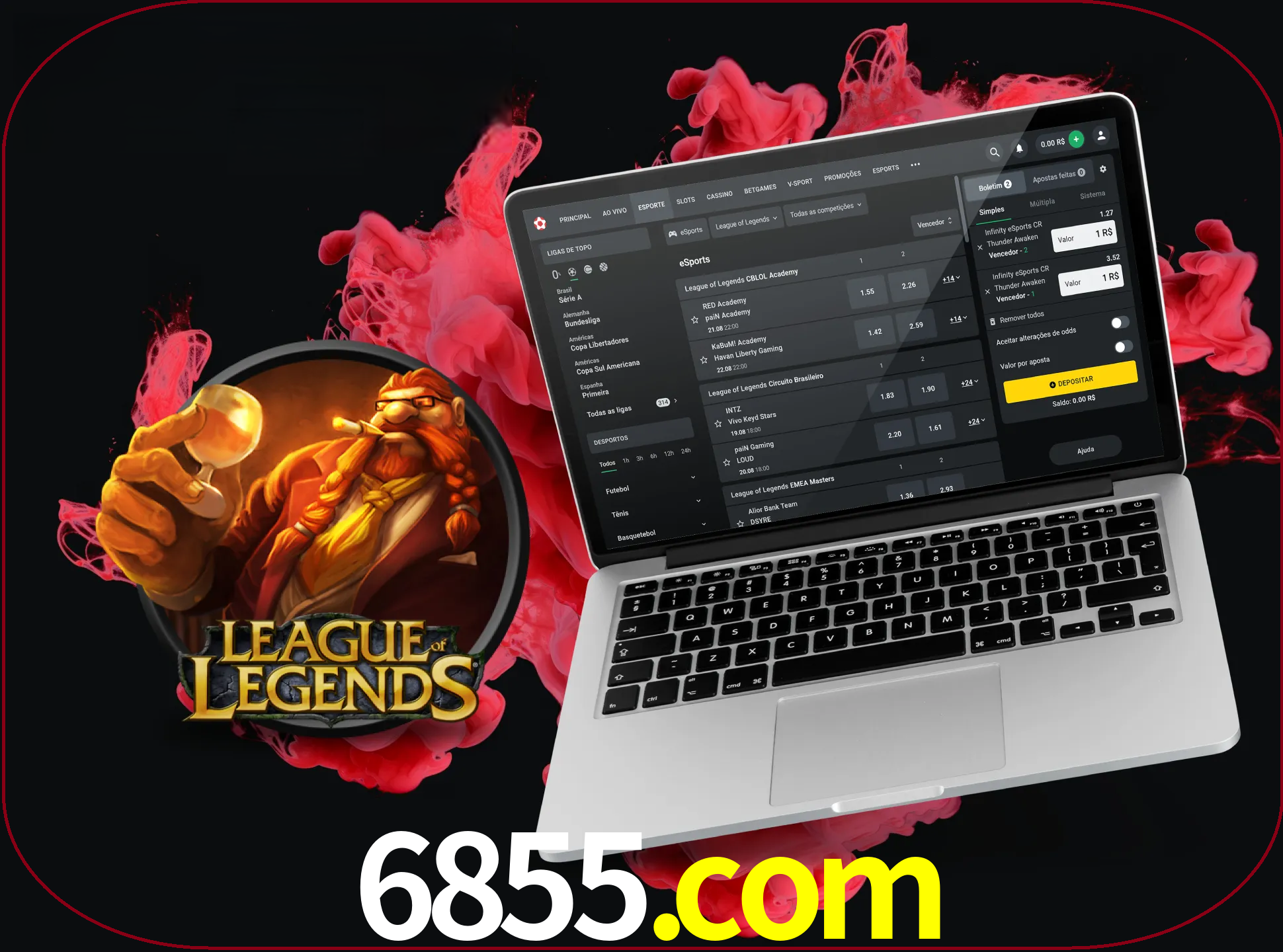Se é um fã deste jogo, muitos torneios fantásticos que o vão surpreender estão disponíveis no 6855.